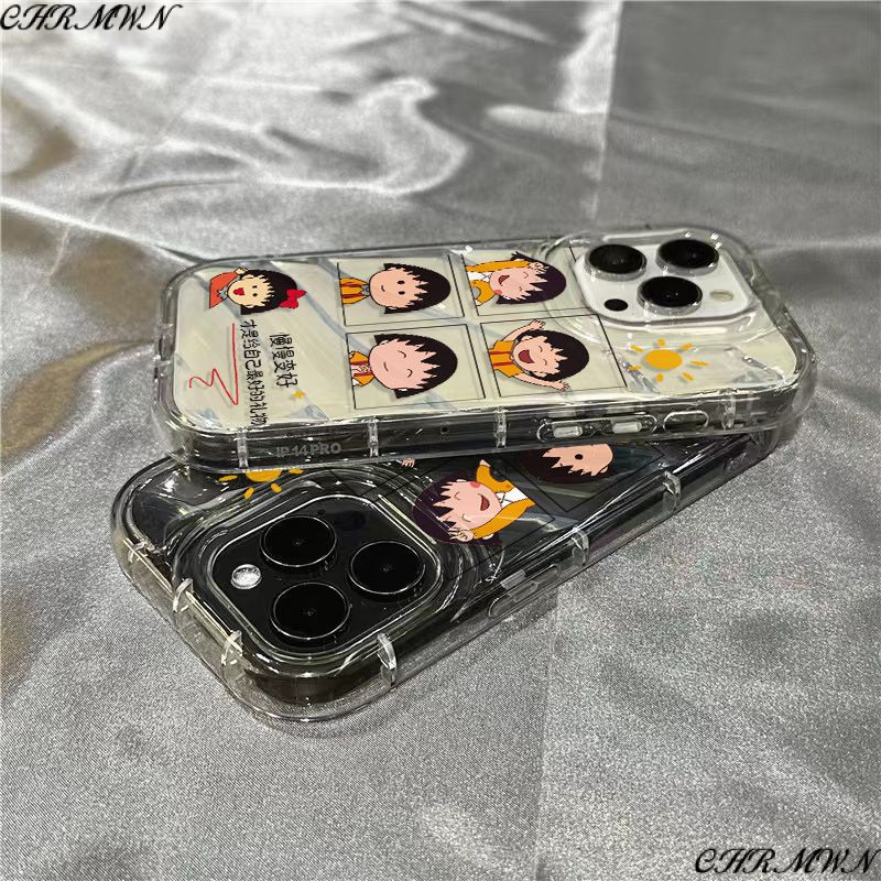 Ốp Điện Thoại Mềm Trong Suốt In Hình Maruko Dễ Thương Cho iPhone14promax 1312 / 11 7 / 8plus xr / sins RKI7