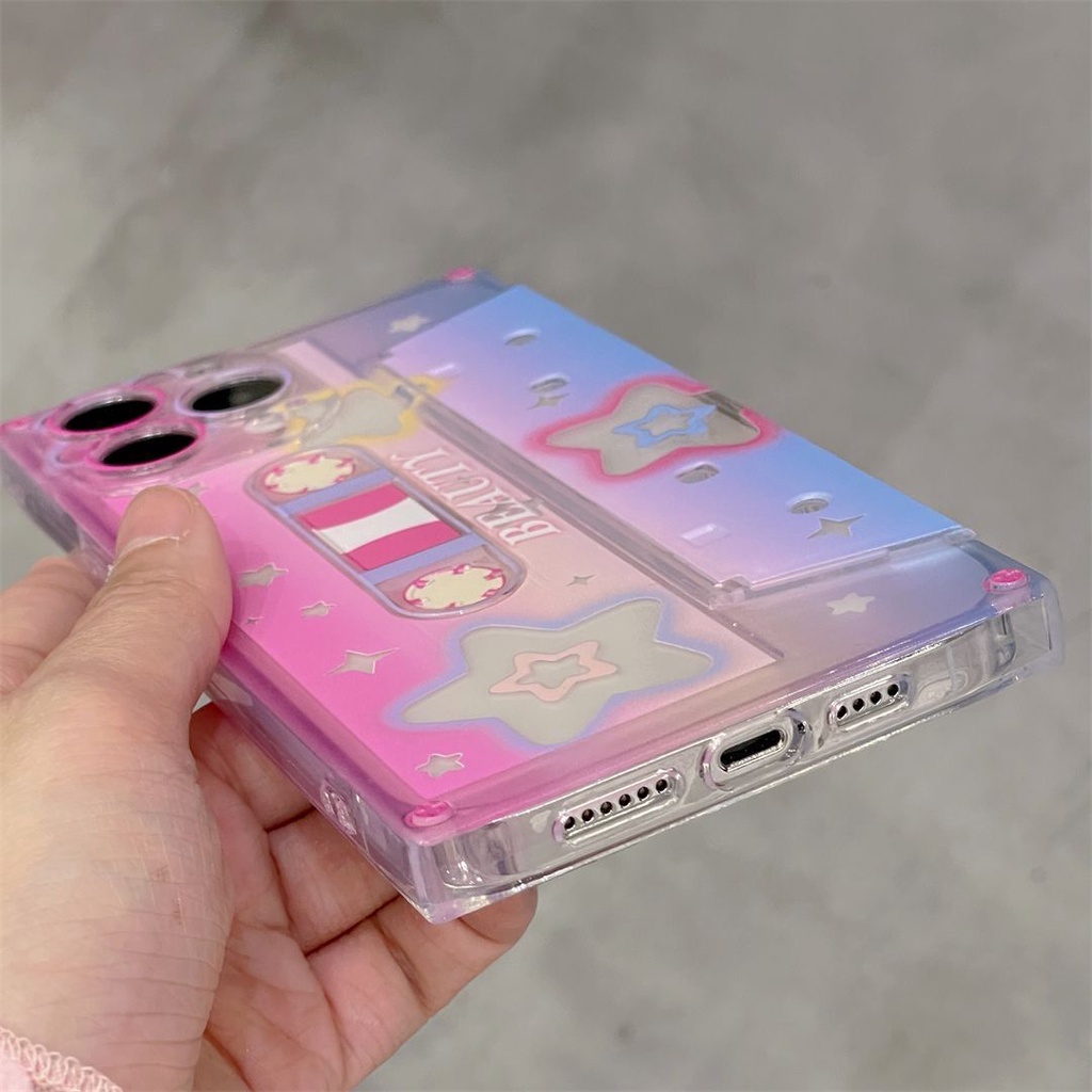 Ốp Điện Thoại Chống Nhòe Có Giá Đỡ Hình Ngôi Sao Phong Cách Hàn Quốc Cho Iphone promaxCD1112 / 13proiPhone14