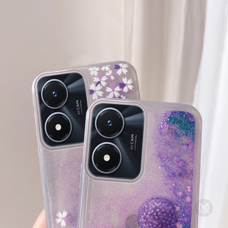 Ốp Điện Thoại Kim Tuyến Nước Cho vivo v27e v25e v23e v20se v21e v11i v19 v20 v23 v25 v21 v11 v15 v17 x50 x60 x70 x80 x90 pro