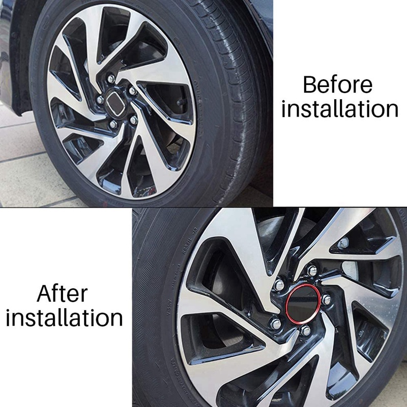 Set 4 Nắp Đậy Trục Bánh Xe Hơi Honda Civic 2020-2016 Bằng Hợp Kim Nhôm