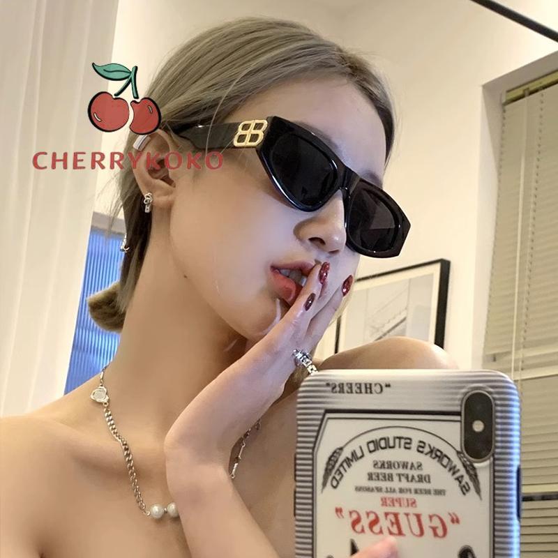 🍒🍒CHERRYKOKO Kính mát gọng chữ nhật thời trang sành điệu cho nam và nữ