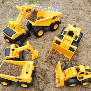 Bộ đồ chơi xe kỹ thuật lớn mô phỏng máy xúc drop-resistant trượt trẻ em cậu bé trên bãi biển ô tô đồ chơi