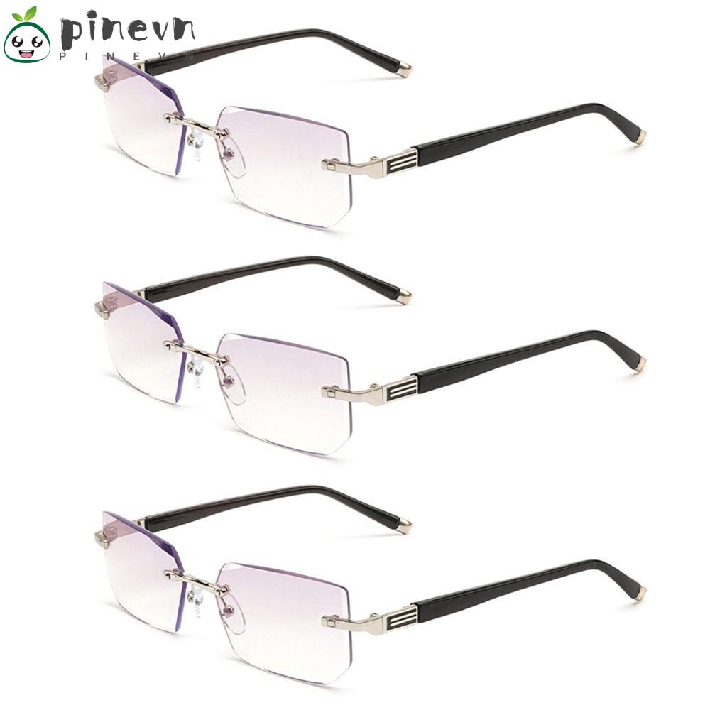 PINEVN Kính Đọc Sách Gọng Vuông Chống Ánh Sáng Xanh Thời Trang Cổ Điển