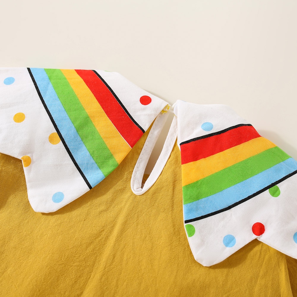 Đầm Tay Dài In Họa Tiết Hoạt Hình Dễ Thương Thời Trang Cho Bé Gái