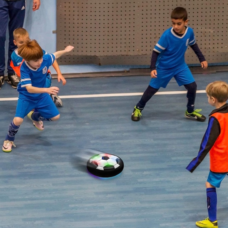 SPORT KIDS LEVITATE SUSPENDING SOCCER BALL AIR CUSHION FLOATING FOAM FOOTBALL WITH LED LIGHT