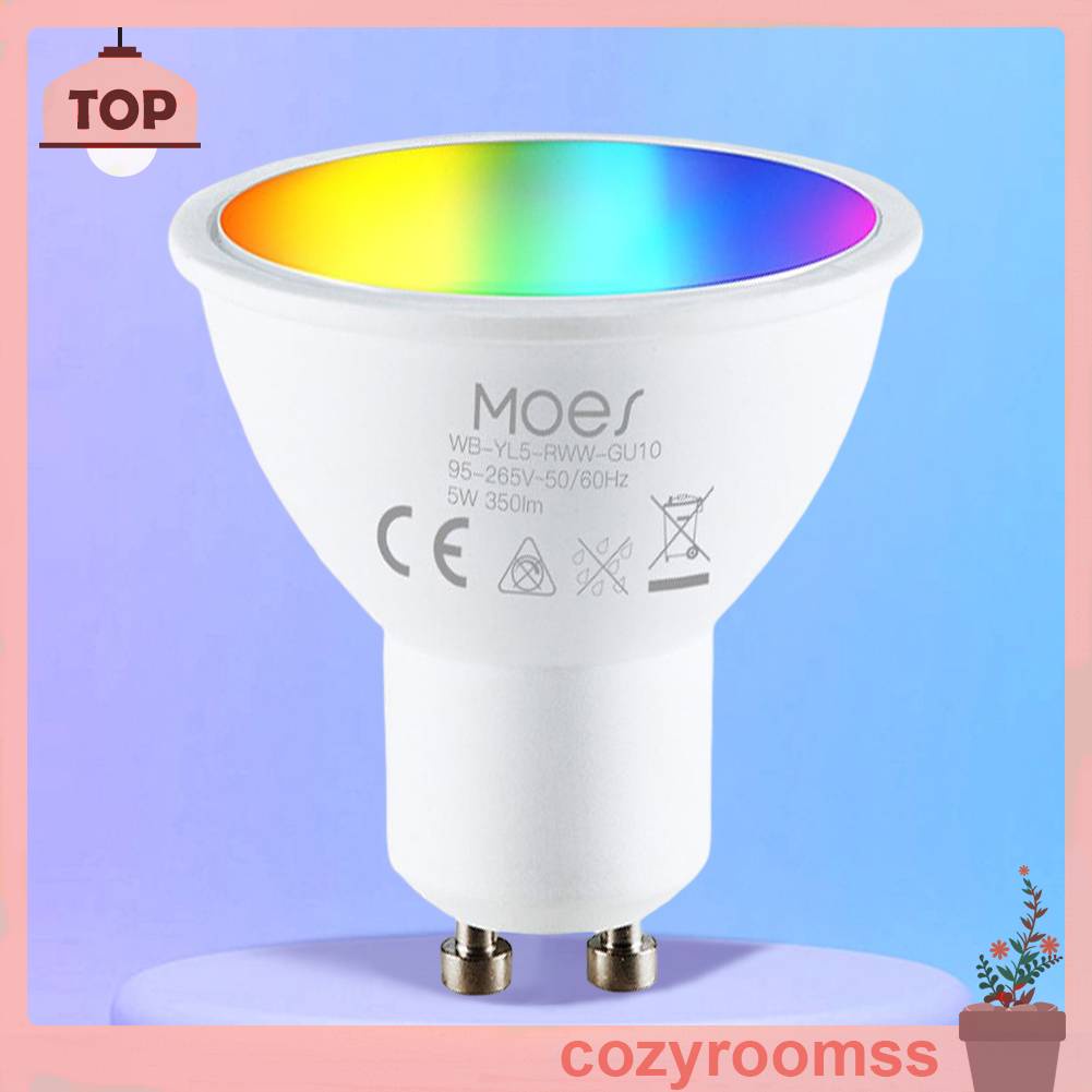 Bóng Đèn Thông Minh MoesHouse GU10 400LM Wi-Fi 2.4GHz RGB Thay Đổi Màu Sắc
