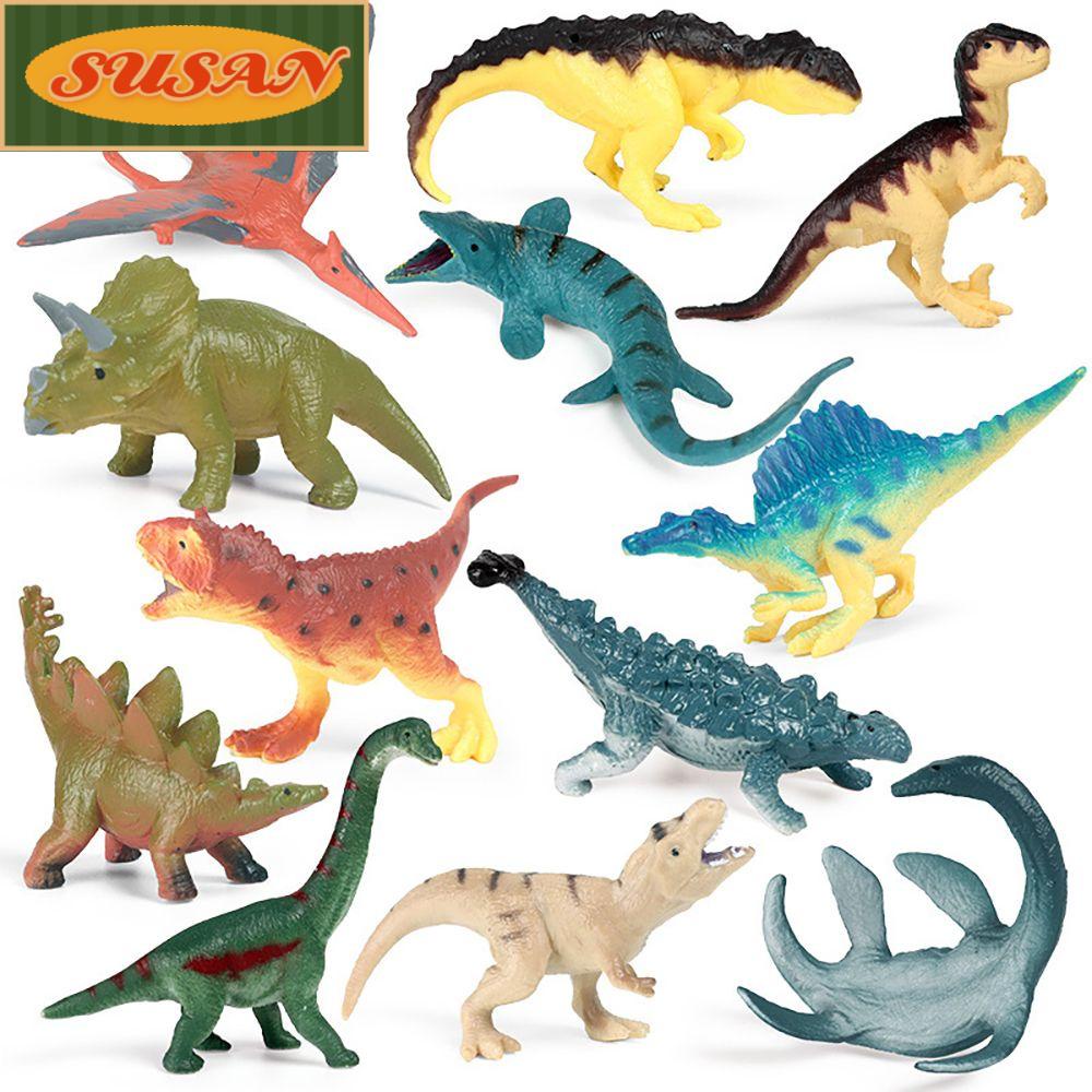 SUSANS Bộ 12 Mô Hình Khủng Long Đồ Chơi Cho Bé