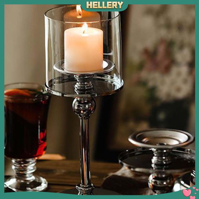 Giá Đỡ Đèn Cầy Bằng Thủy Tinh Và Đế Kim Loại Bền Hiện Đại