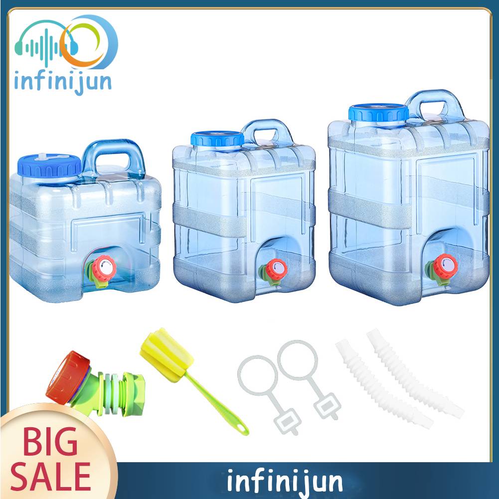 Bình Đựng Nước 7.5 / 10 / 15L Tiện Dụng Mang Theo Du Lịch Cắm Trại