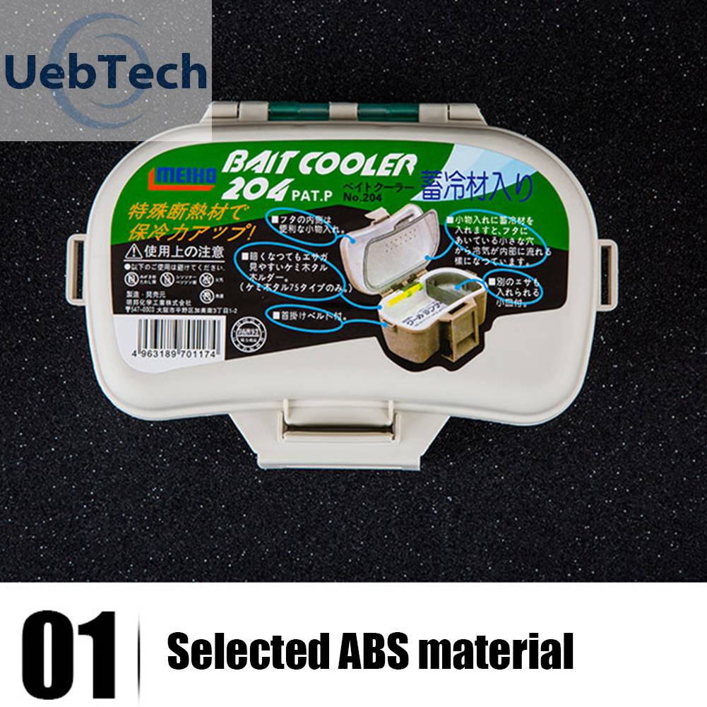 Hộp Đựng Mồi Câu Cá Hai Tầng Kèm Nhíp Gắp Tiện Dụng