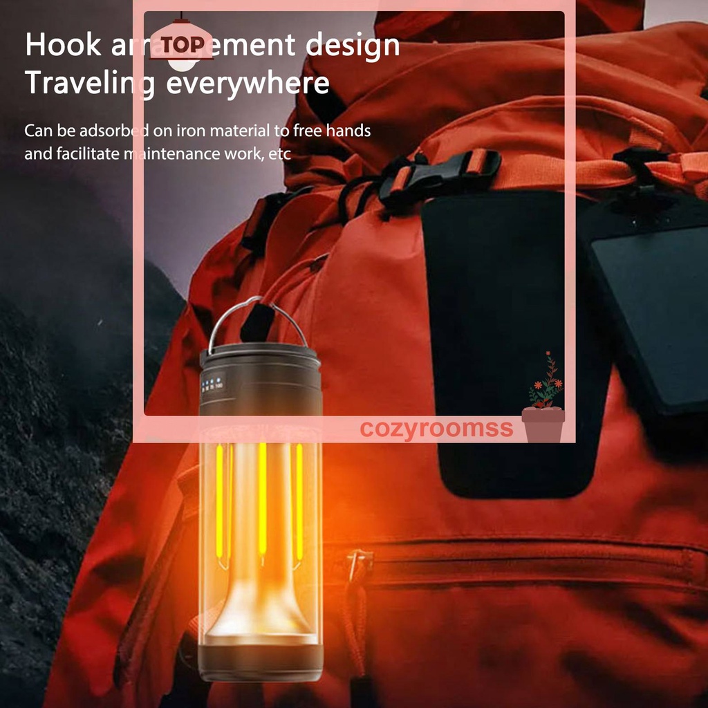 Đèn Pin Cắm Trại Nam Châm 4 Chế Độ 2000mAh