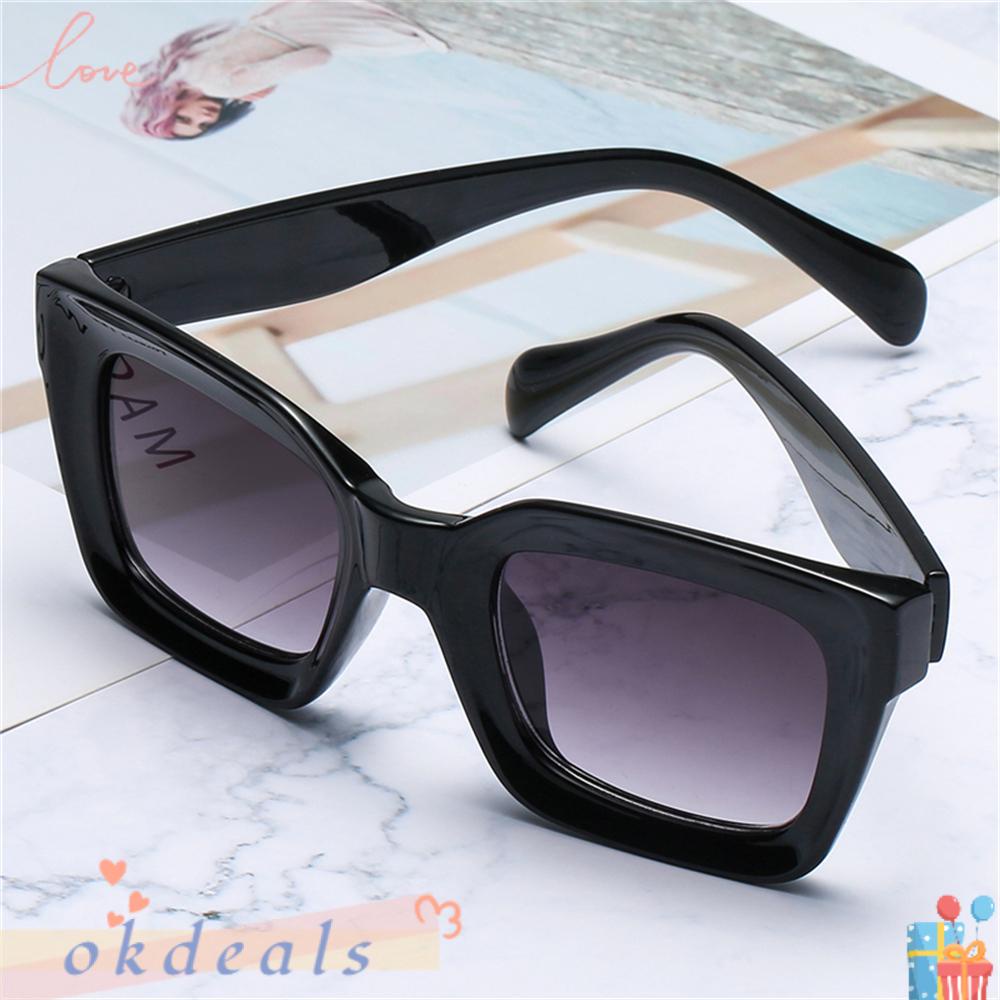 OKDEALS Kính Mát Nữ Gọng Dày Cổ Điển