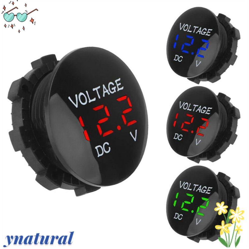 YNATURAL Vôn Kế Kỹ Thuật Số DC 12V-24V Chuyên Dụng Cho Xe Hơi