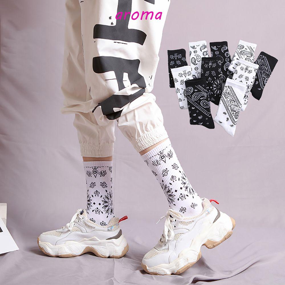 AROMA Vớ Thể Thao Chất Liệu Cotton Thoáng Khí Phong Cách Thời Trang Hàn Quốc Cho Nam Giới