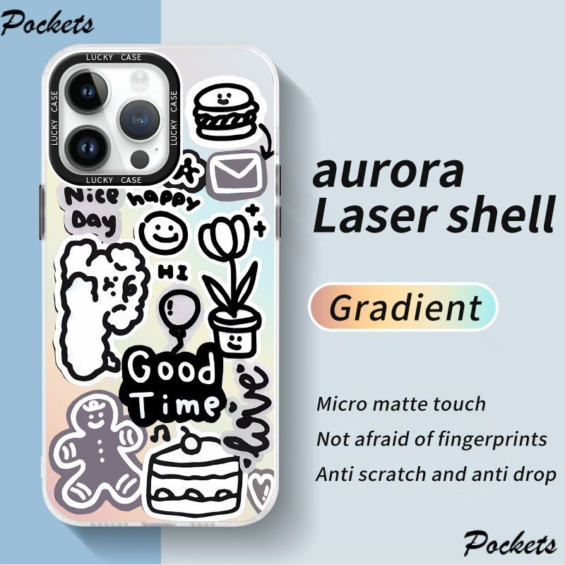 Ốp Điện Thoại Màu Laser Họa Tiết Chú Chó Trắng Dễ Thương Cho Iphone promax Xr12678Plus WMZ2 1314