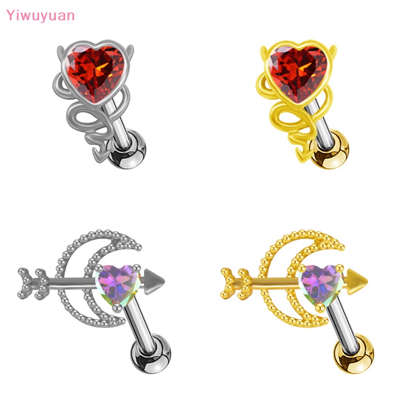 1 Khuyên Rốn Hình Trái Tim Đính Đá Thời Trang Mới