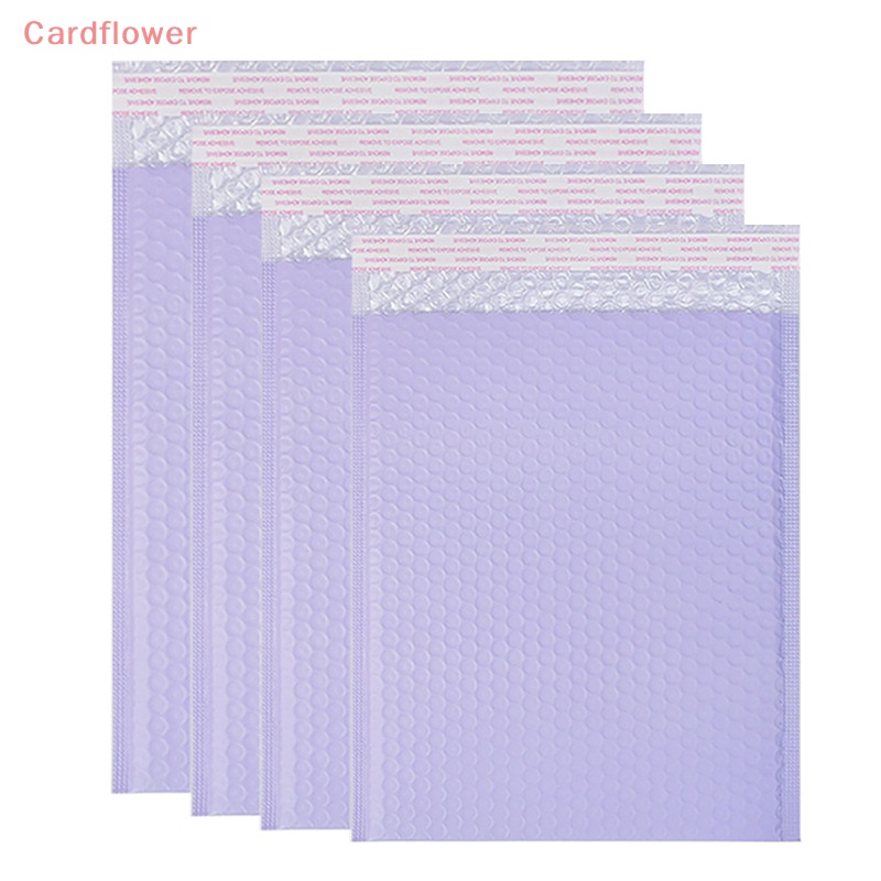 < Cardflower > 10 Túi Bì Thư Bong Bóng Tím Tự Đóng Gói Bảo Vệ Chống Rơi Bền Bỉ Quà Tặng Mới