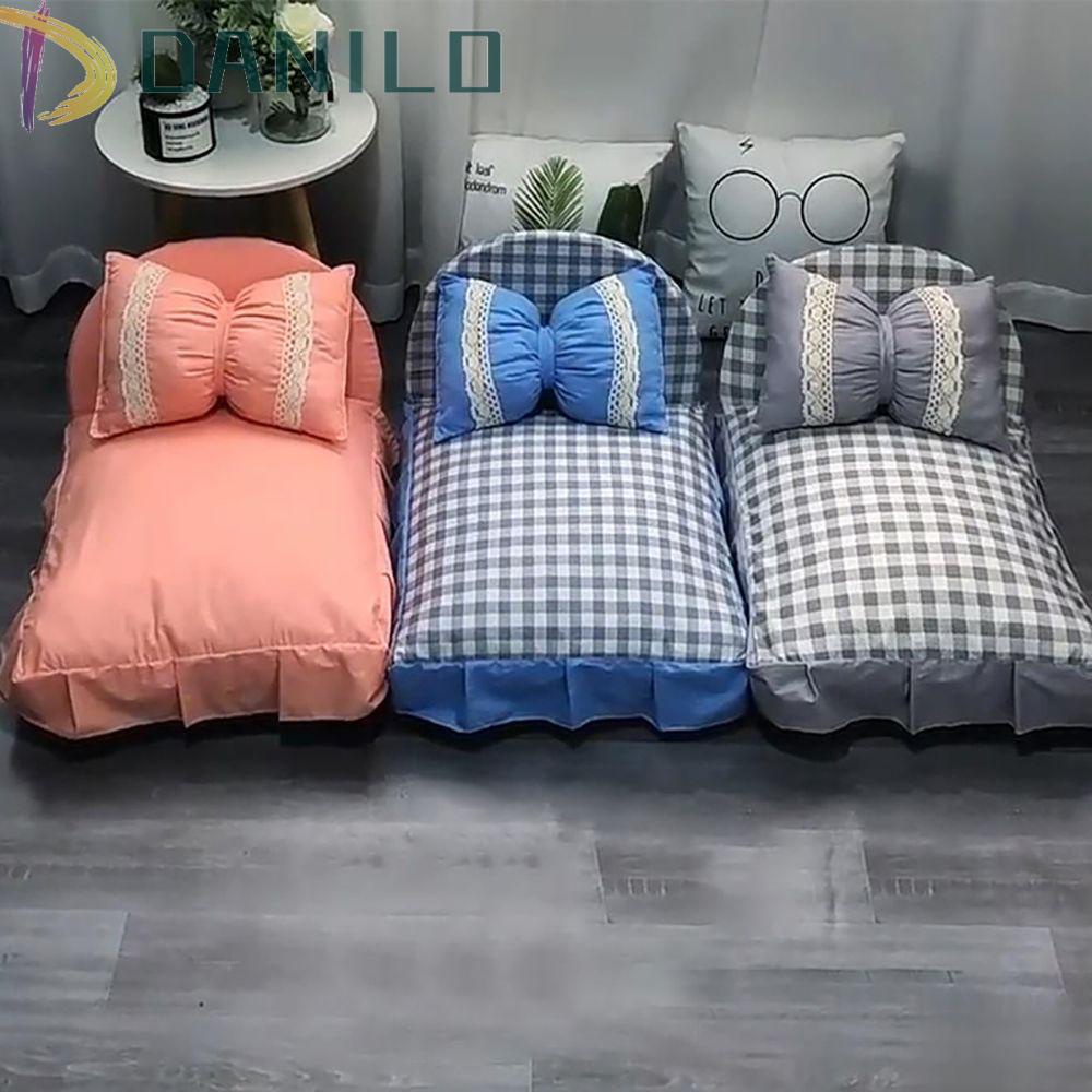 DANILO 1 Bộ Giường Ngủ Cho Thú Cưng Cỡ Nhỏ / Mèo Mềm Mại Sang Trọng Kèm Gối
