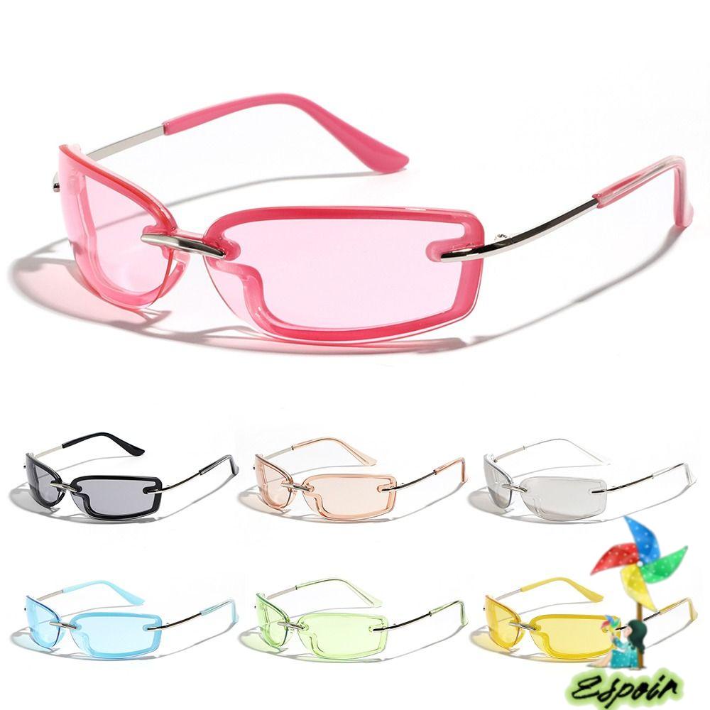 Kính Râm Tròng Nhiều Màu Sắc Y2K Thời Trang Đường Phố