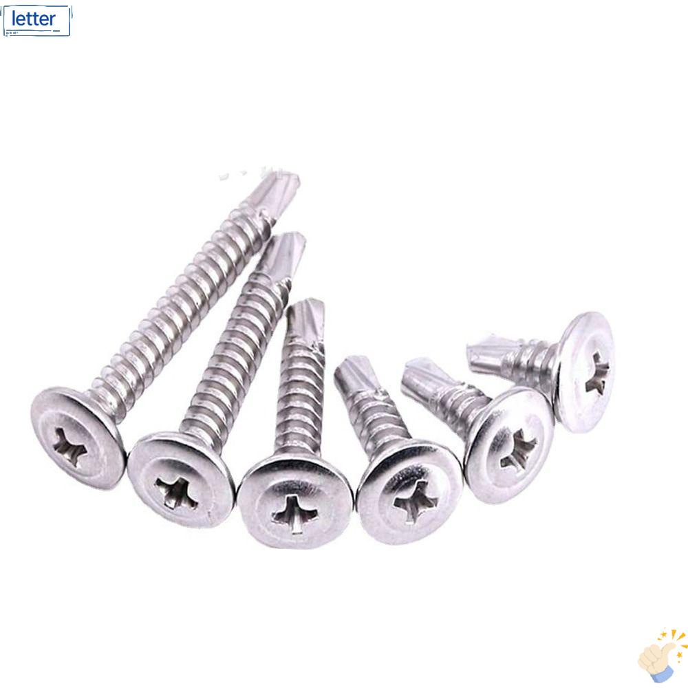 Bộ 200 Đinh Vít Đầu Chữ Thập Bằng Thép Không Gỉ Chuyên Dụng Sửa Chữa Vật Liệu Gỗ