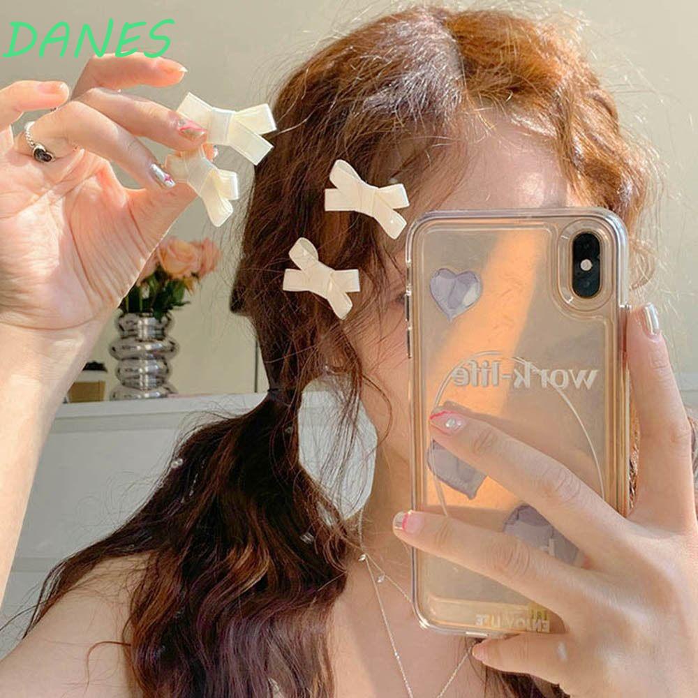 DANES Kẹp Tóc Hình Nơ Phong Cách Lolita Y2K Ngọt Ngào Cho Nữ