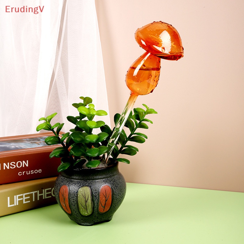 [ErudingV] Bộ Dụng Cụ Tưới Cây Tự Động Hình Nấm Bằng Thủy Tinh Nhiều Màu Sáng Tạo Cho Sân Vườn [Mới]
