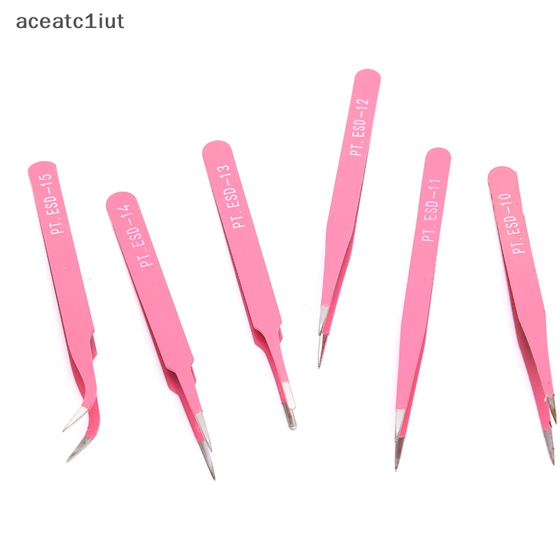 Nhíp lông mày màu hồng chuyên nghiệp nhíp làm đẹp tóc nghiêng bằng thép không gỉ Mới