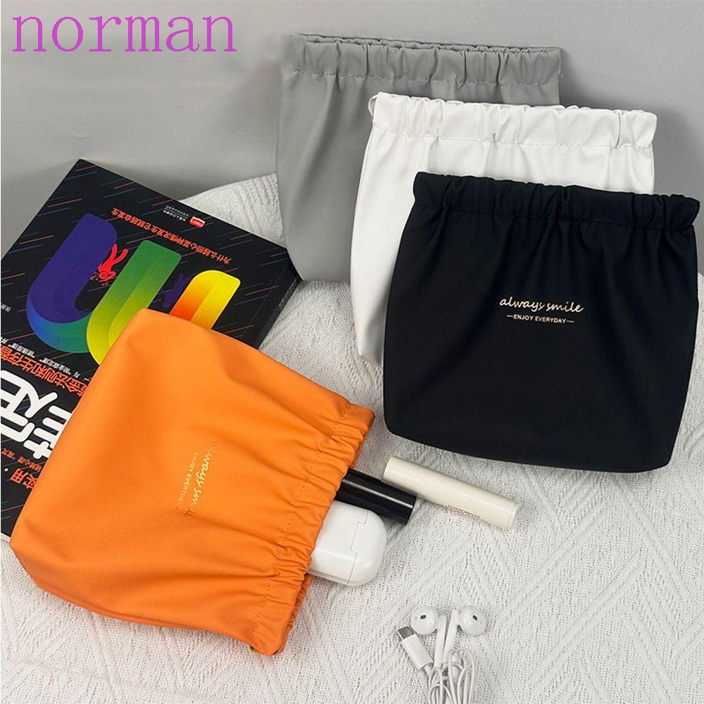 NORMAN Túi Đựng Đồ Trang Điểm Bằng Da PU Hình Chiếc Lá Độc Đáo