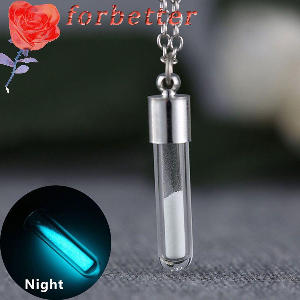 FORBETTER Vòng cổ Mặt Hình Bình Thủy Tinh Độc Đáo Thời Trang Cho Nữ