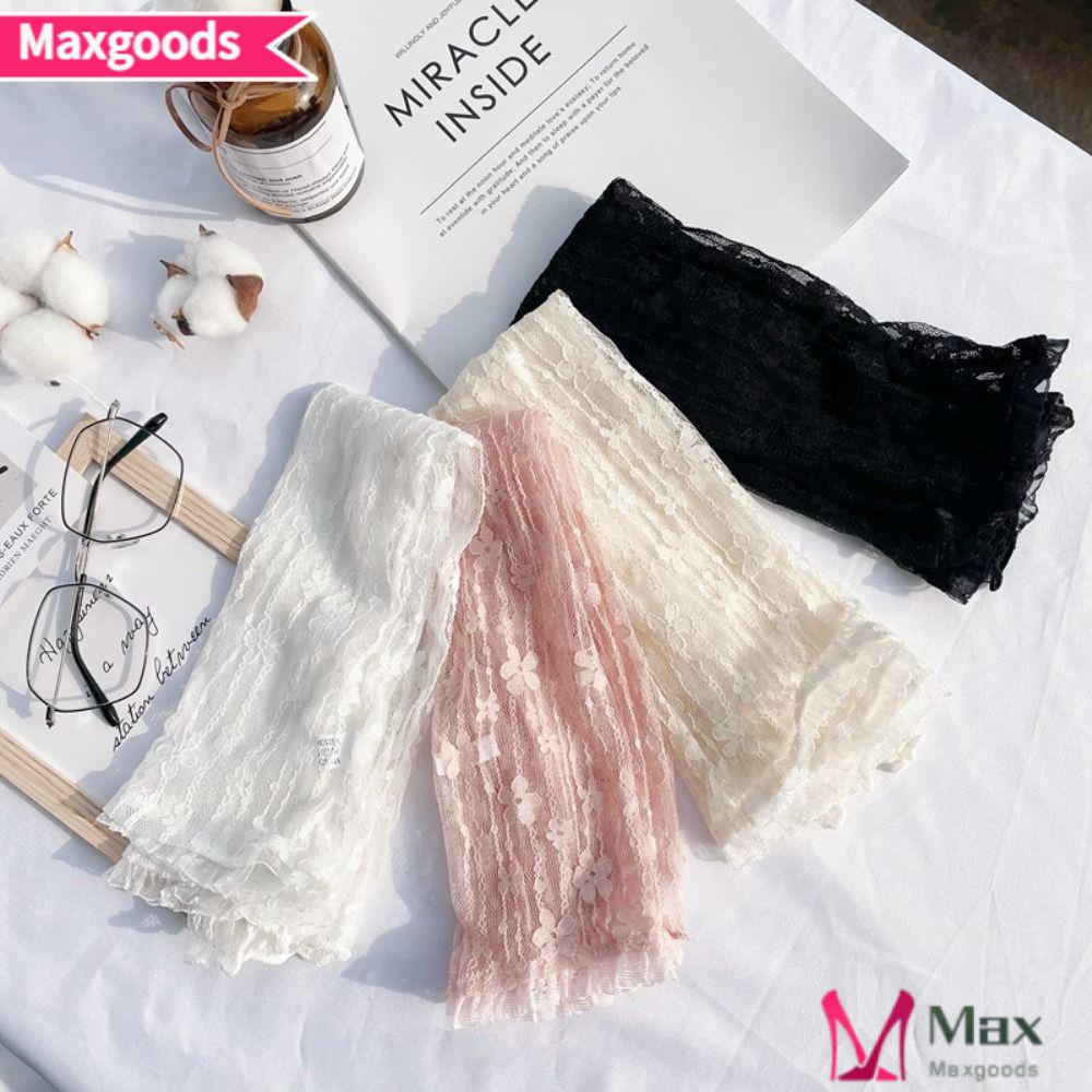 MAXG Set 2 Đôi Găng Tay Ren Dài Làm Mát Chống Nắng Mùa Hè 4 Màu Tùy Chọn