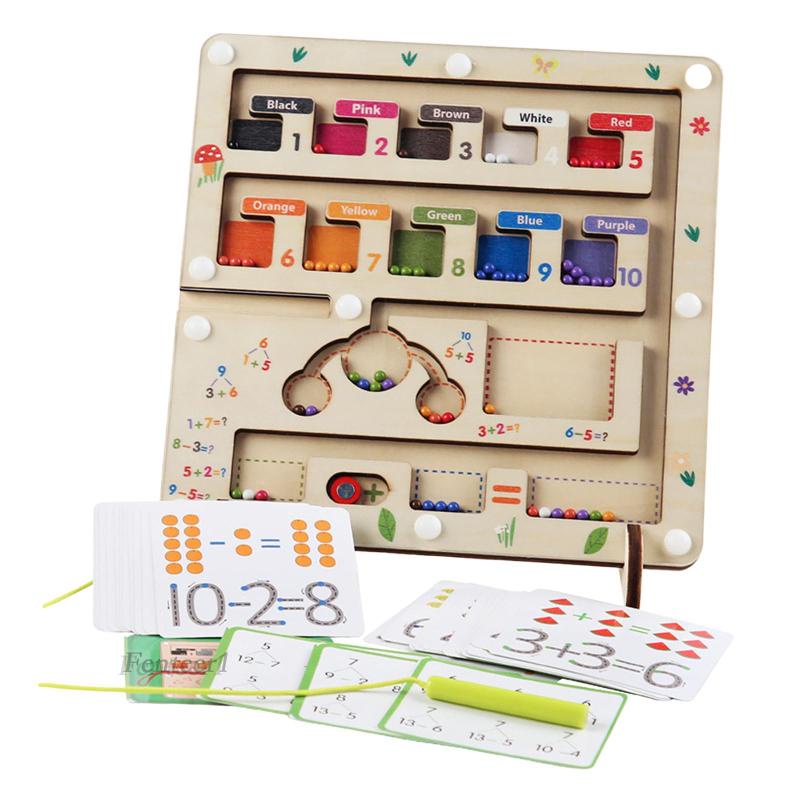 Bảng Đồ Chơi Mê Cung Bằng Gỗ Nhiều Màu Sắc Cho Trẻ Mẫu Giáo