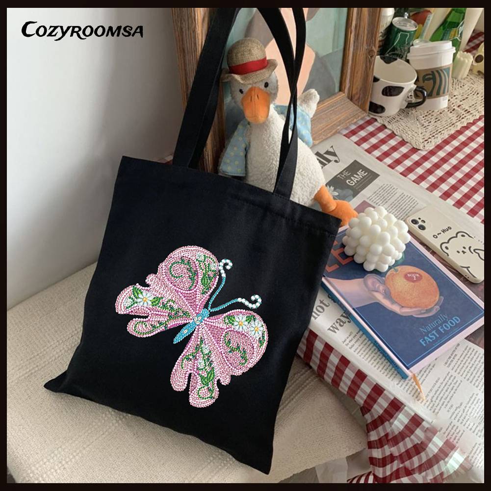 Túi Tote Đính Đá Thân Thiện Với Môi Trường Tự Làm Thời Trang