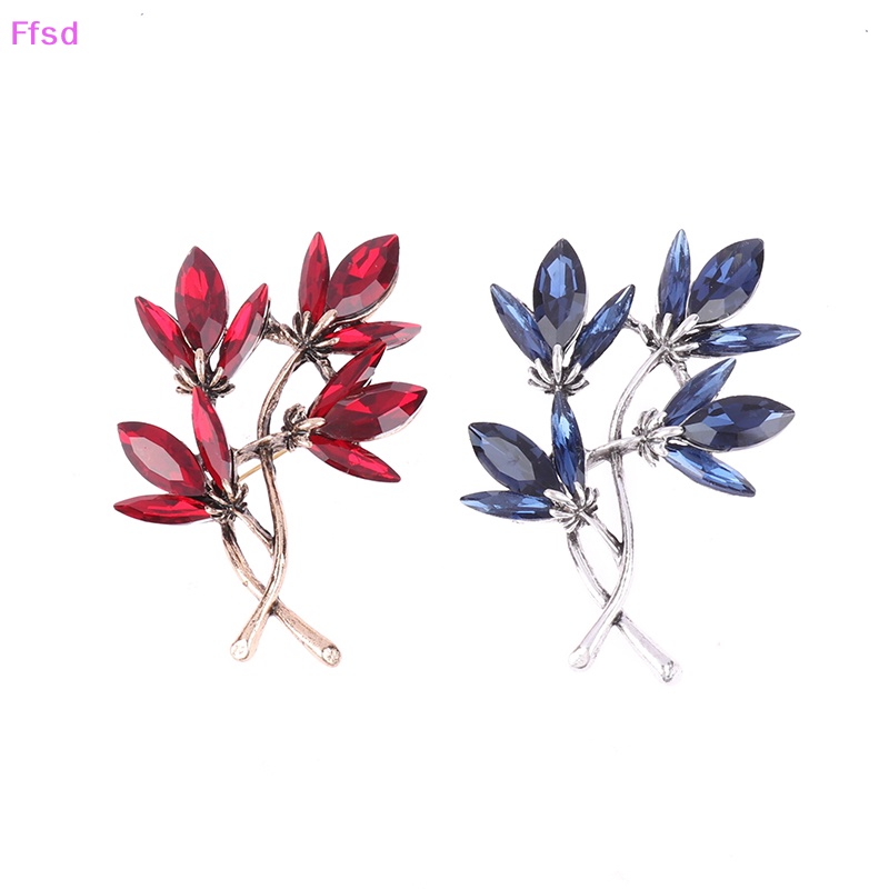 Ghim CàI ÁO HìNh Hoa Lá ĐíNh Kim Cương Giả ThờI Trang Cho Nữ