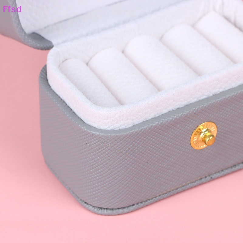 1 Hộp Đựng Trang Sức Mini Bằng Da PU Tiện Dụng