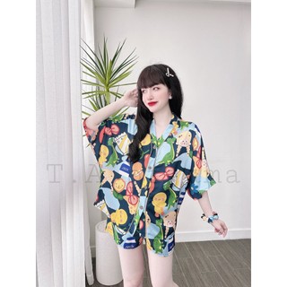 (Chubby Bigsize) Bộ Lụa Đùi Cánh Dơi 5D Bigsize 50-85kg