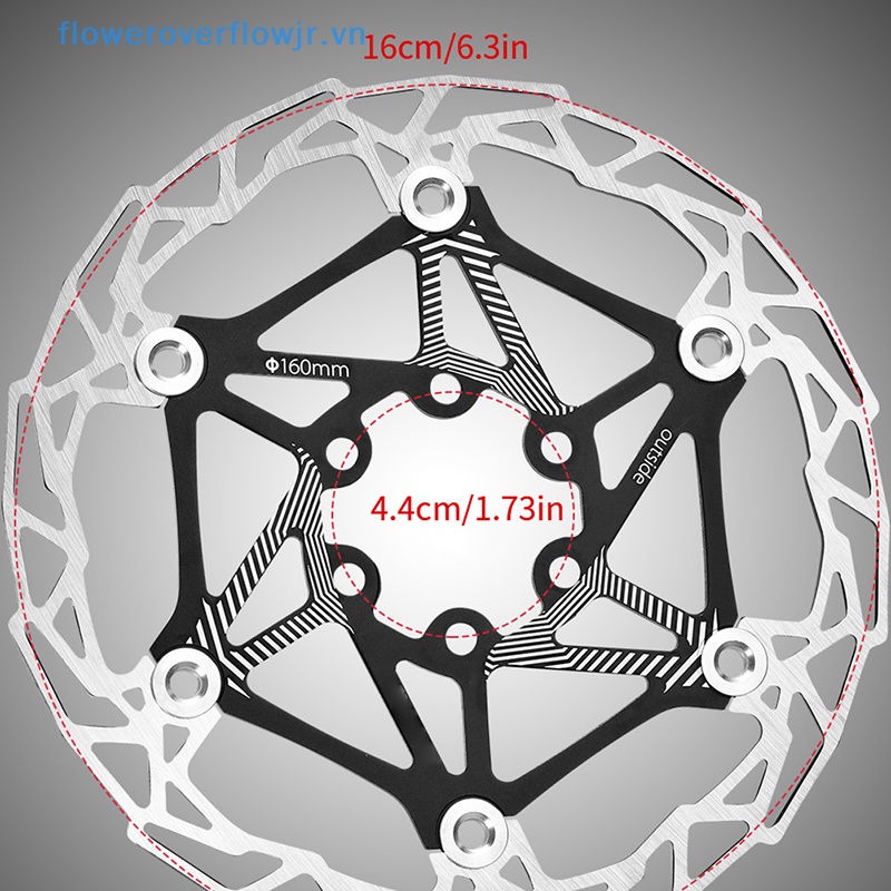 Phanh Đĩa 6 Bu Lông Siêu Nhẹ 82g CNC 6 Inch 160MM 4 Màu Tùy Chọn Dành Cho Xe Đạp Leo Núi