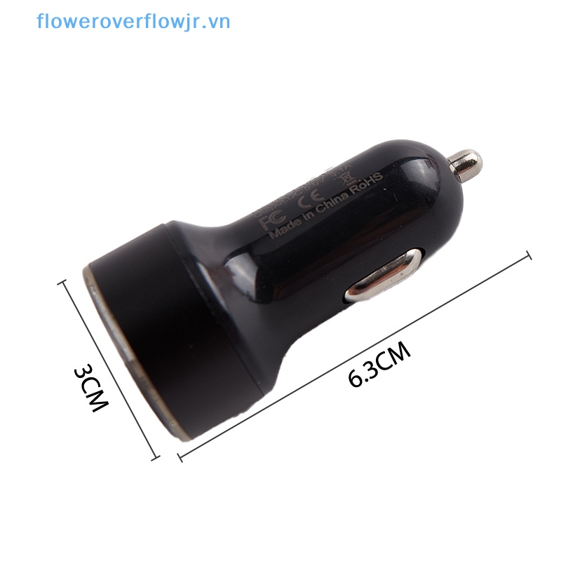 Tẩu Sạc Điện Thoại Hai Cổng USB 4.8A Bằng Kim Loại Dùng Trong Xe Hơi