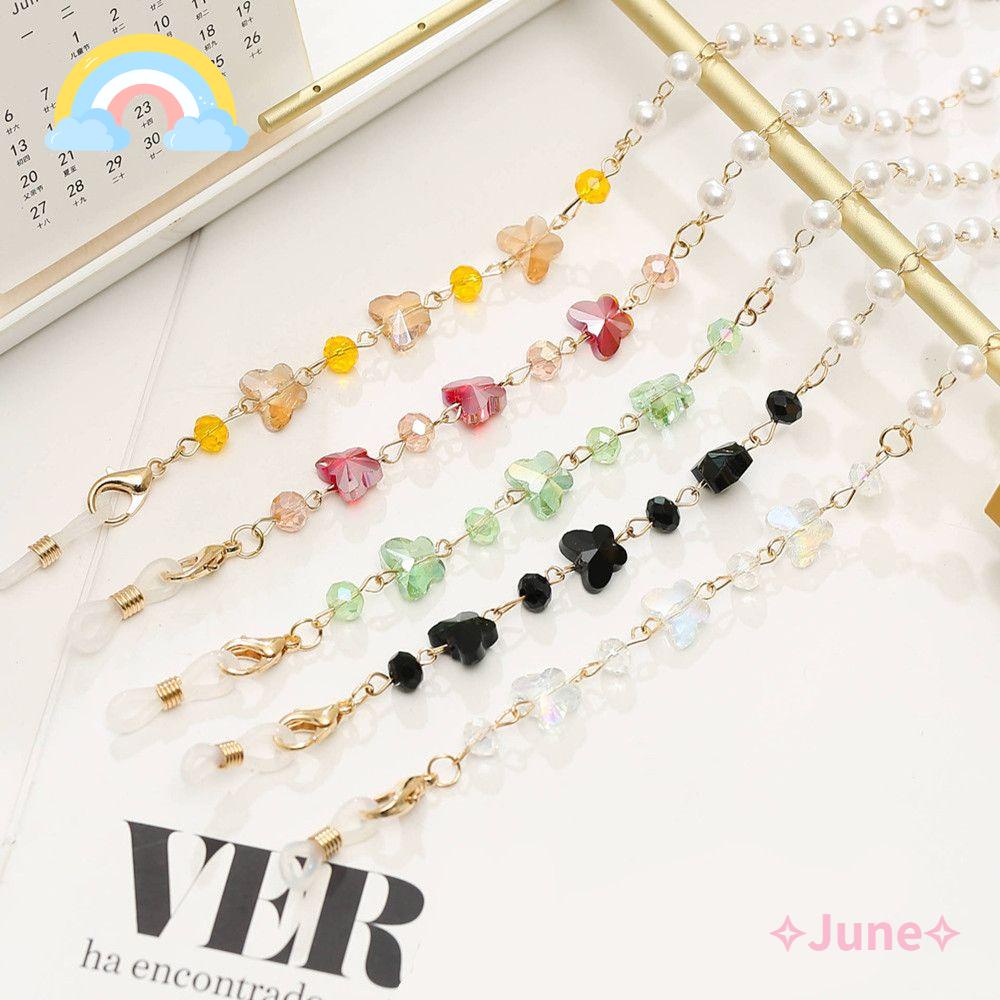 JUNE Dây Đeo Mắt Kính Chống Thất Lạc Cho Nữ Giá Đỡ