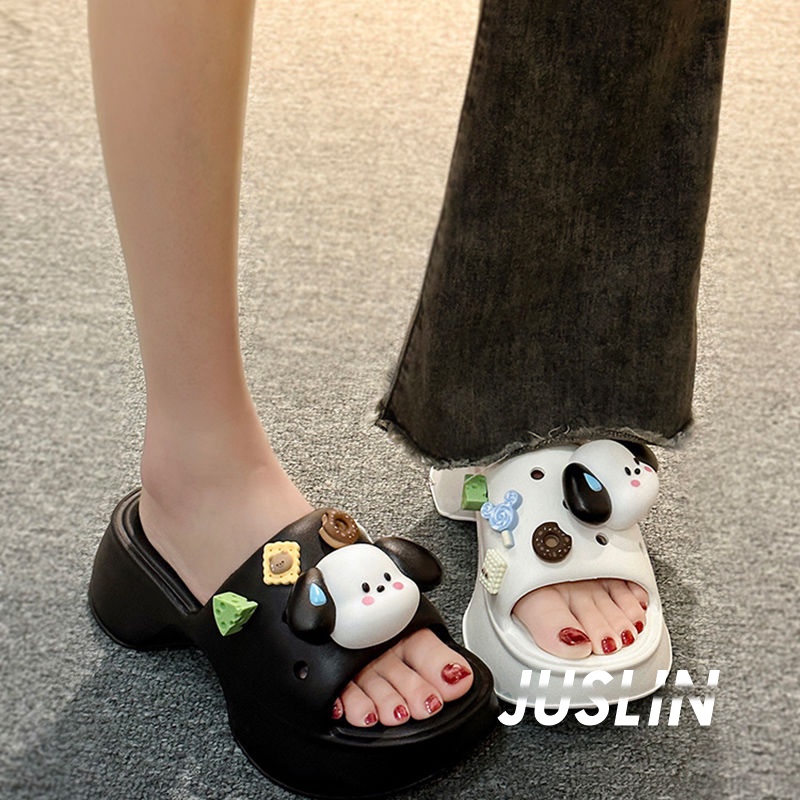 JUSLIN dép dép nữ sandal nữ dép bánh mì nữ dép bánh mì nữ 2023 NEW 070107