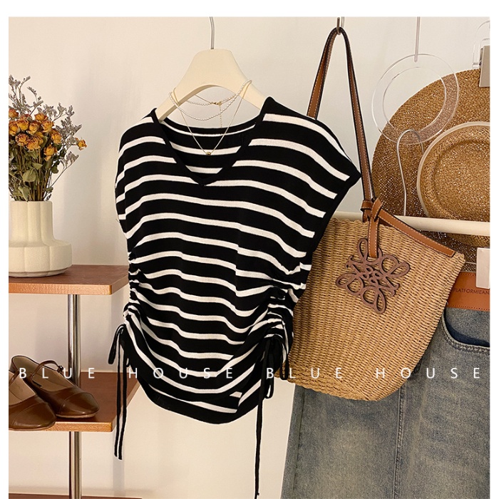 Áo Thun 100% Cotton Tay Ngắn Phong Cách Hàn Quốc Cho Nữ