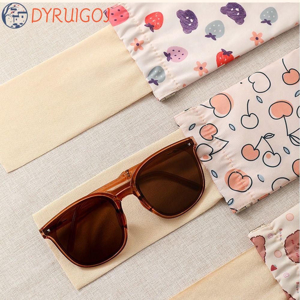 DYRUIDOJ Túi Đựng Mỹ Phẩm / Kính Mát / Dây Cáp Hình Trứng Gấu / Dâu Tây Chống Đóng Đi Du Lịch Cho Nữ