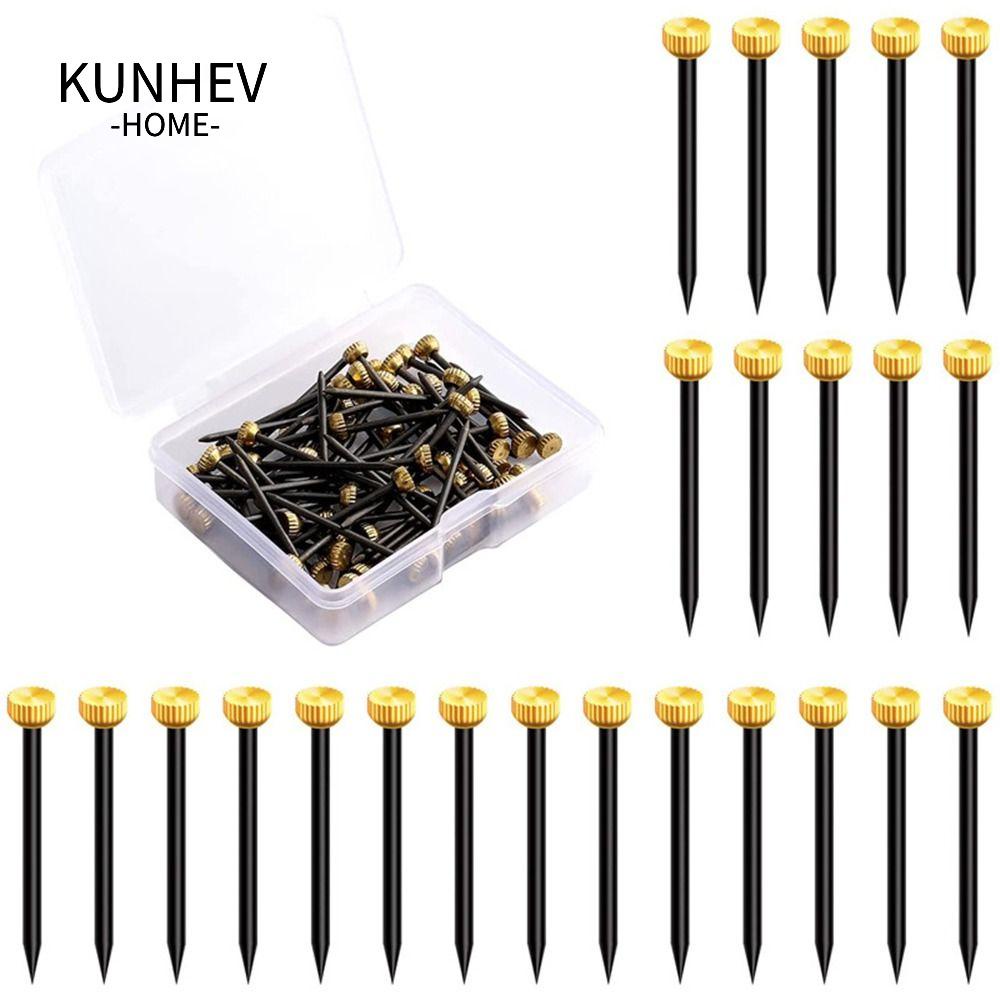 KUNHEV Set 100 Móc Treo Tranh Ảnh Màu Đen Bằng Thép 5-30 lbs Tiện Dụng Cho Gia Đình / Văn Phòng