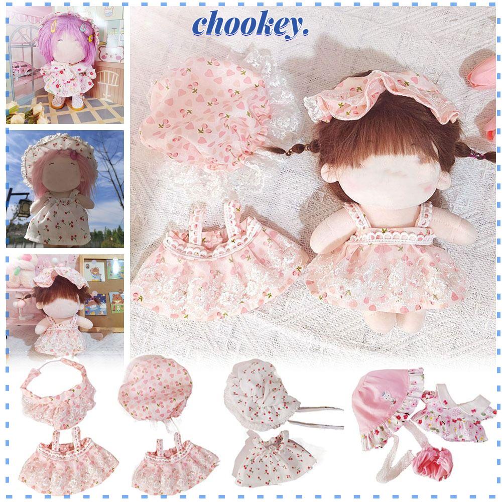 CHOOKEY Đầm Hoa Xinh Xắn Cho Búp Bê 20CM