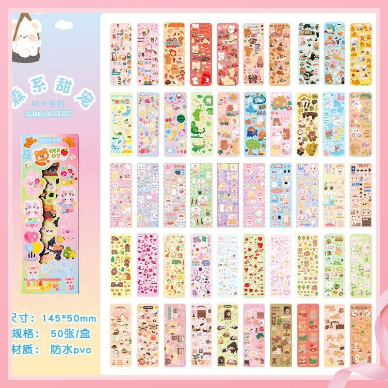 Bộ 200 Kiểu Sticker Hoạt Hình Bằng pvc Chống Nước Dùng Trang Trí