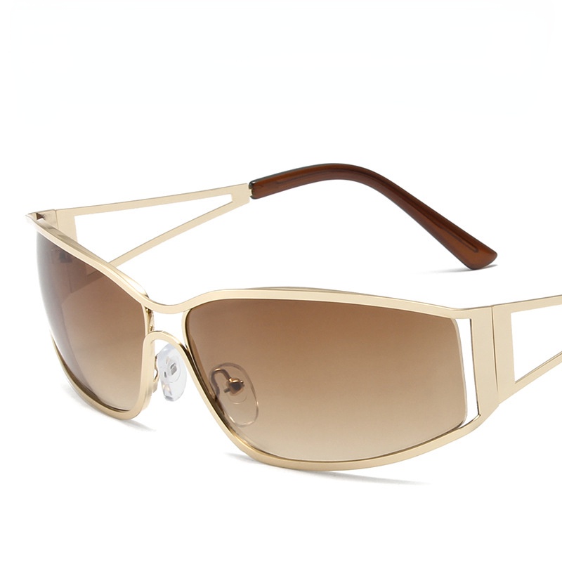 Kính Mát Gọng Vuông Kim Loại Thời Trang Cho Nam Nữ