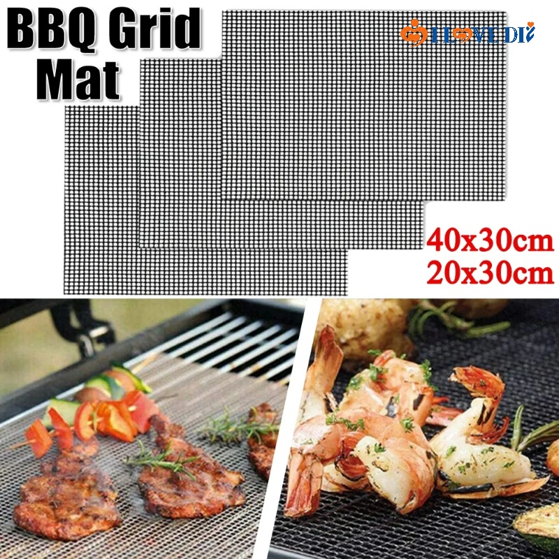 Tấm Lưới Nướng Bbq Chống Dính Chịu Nhiệt Độ Cao Tiện Dụng