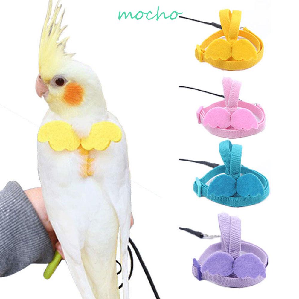 MOCHO Dây Dẫn Chim Cảnh Hình Đôi Cánh Thiên Thần Có Thể Điều Chỉnh Được