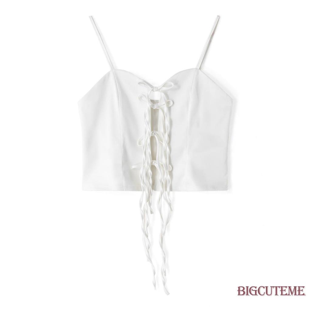 Áo Hai Dây Cổ Chữ V Thời Trang Quyến Rũ Cho Nữ