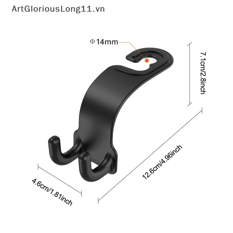Móc Treo Đồ Gắn Lưng Ghế Xe Hơi Thông Dụng Gọn Gàng