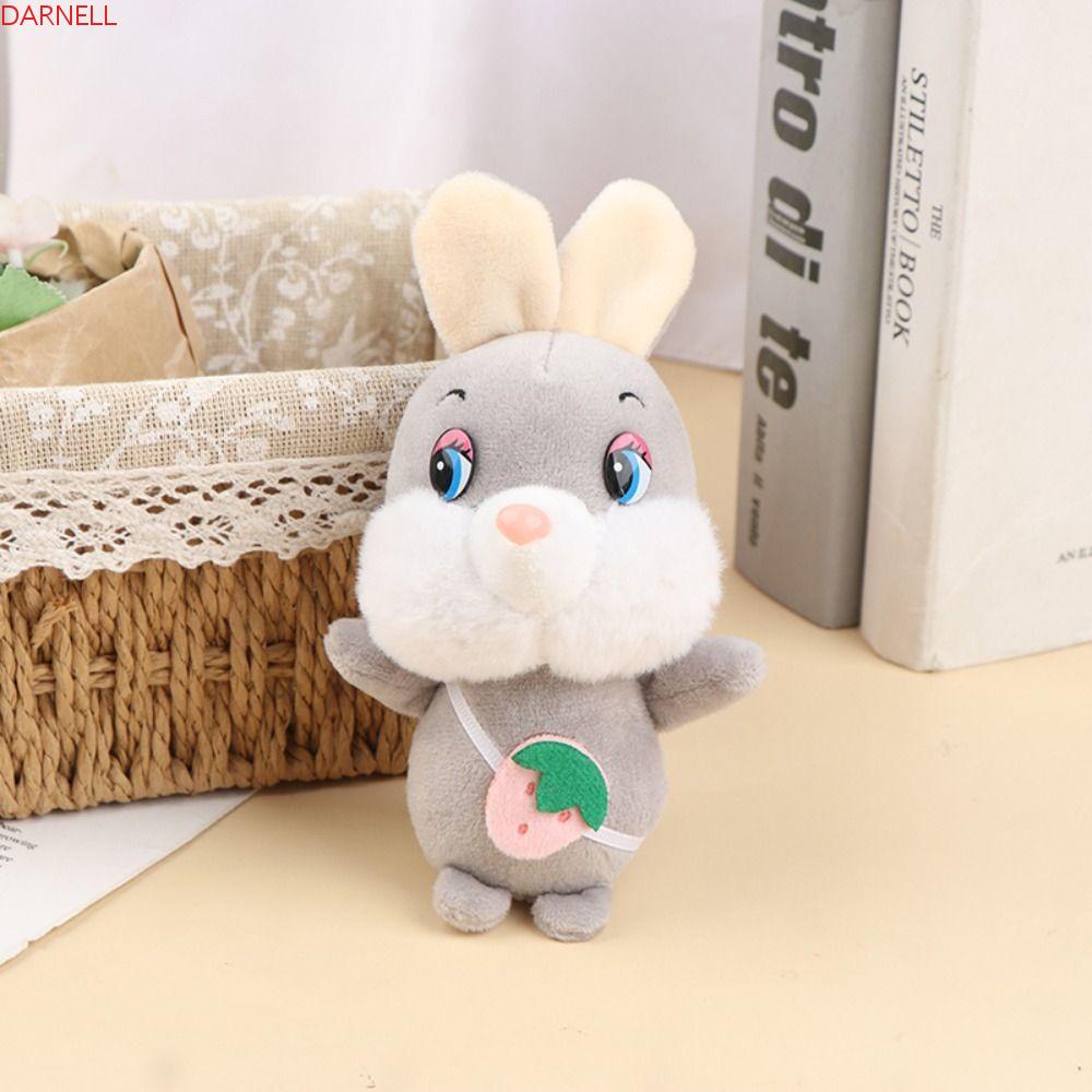 DARNELL Móc Khóa Thỏ Nhồi Bông Dễ Thương Dùng Làm Quà Tặng